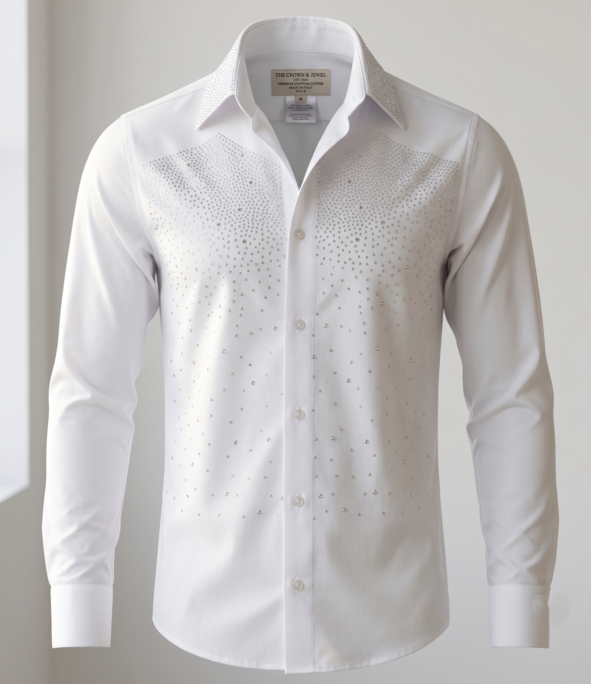 La Chemise Éclat Ornée de Cristaux