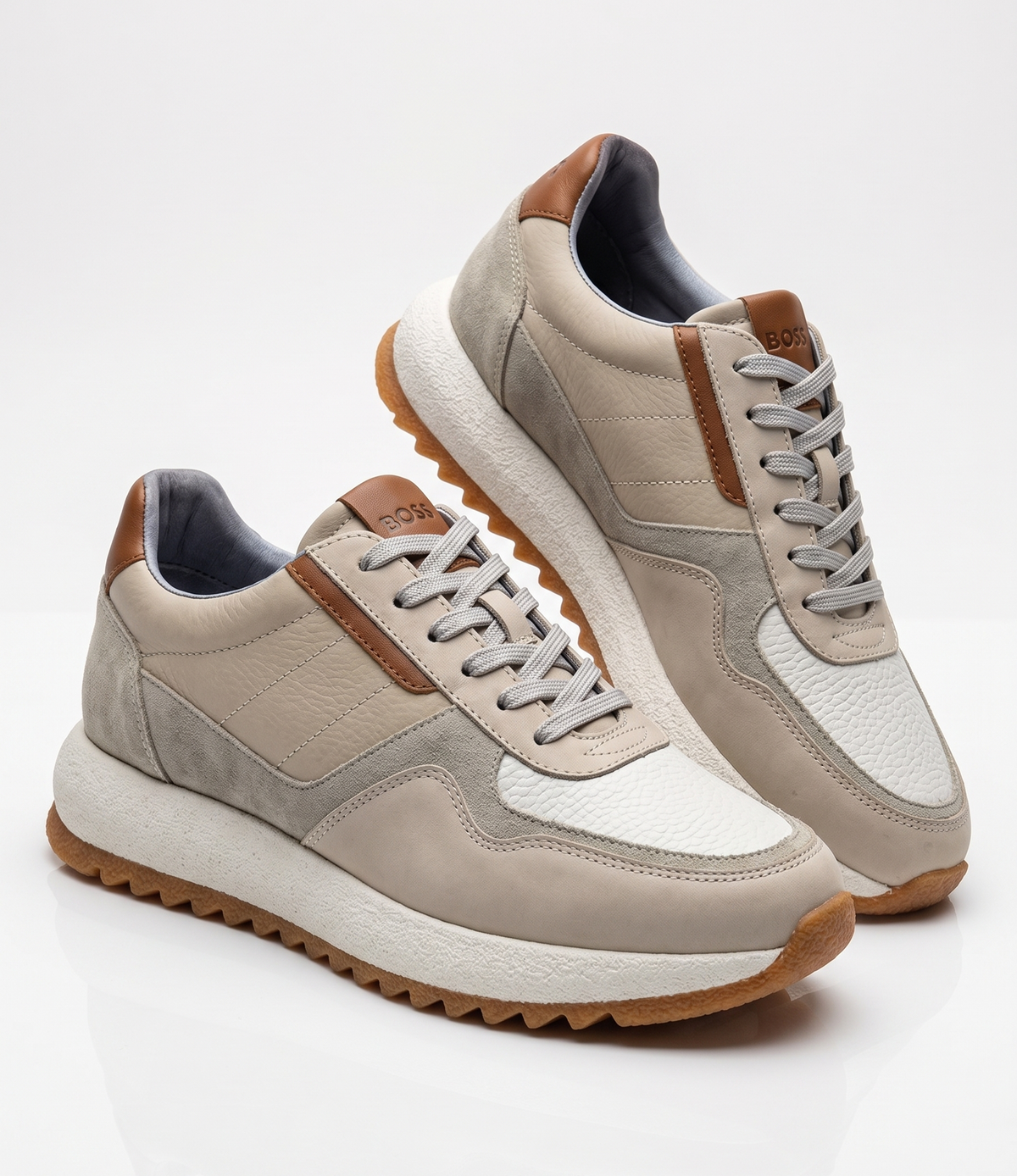 Baskets Premium en Cuir – Édition Beige Naturel