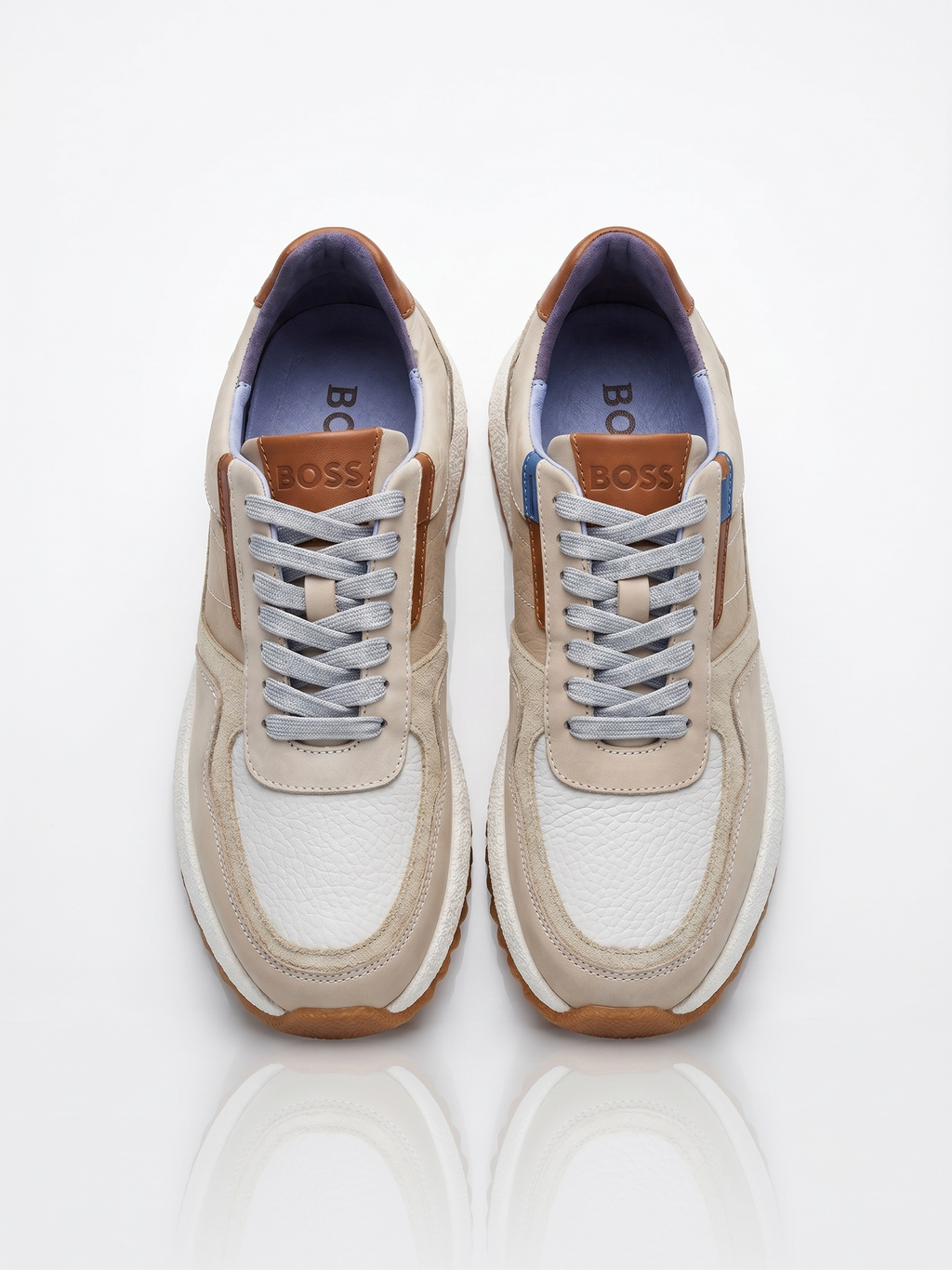 Baskets Premium en Cuir – Édition Beige Naturel