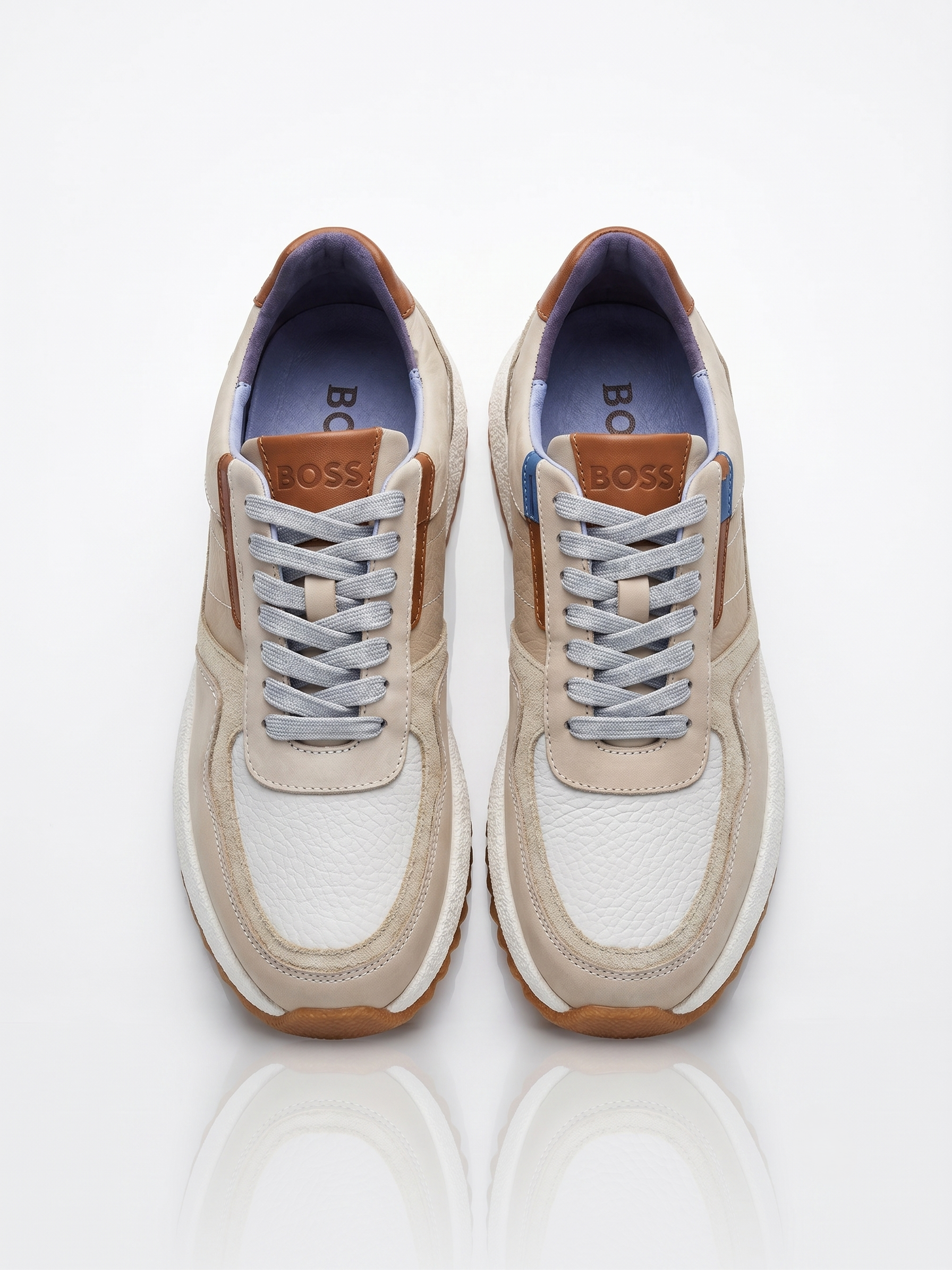 Baskets Premium en Cuir – Édition Beige Naturel
