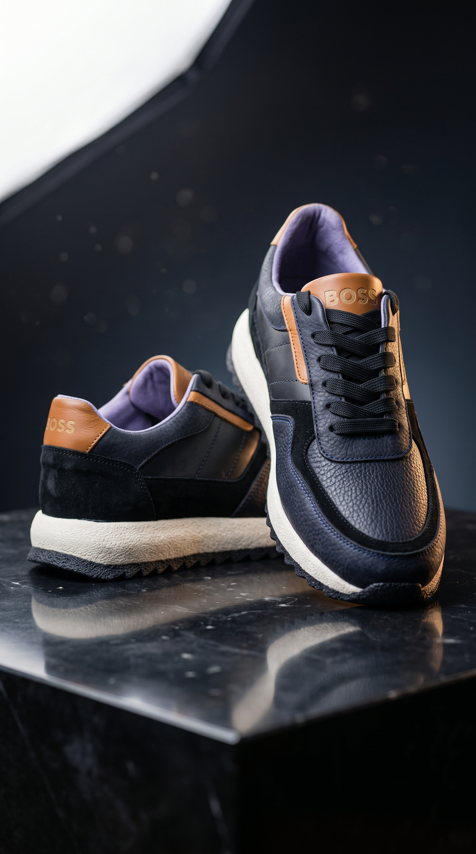 Baskets Citadines en Cuir et Daim