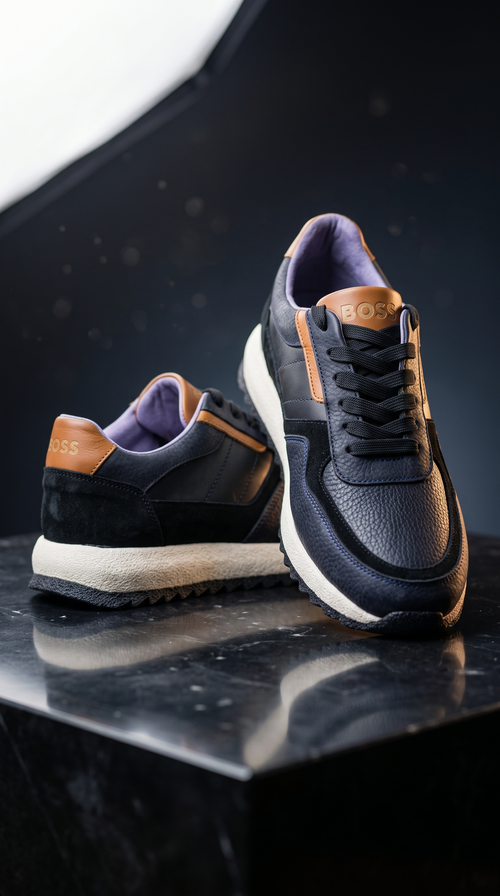 Baskets Citadines en Cuir et Daim