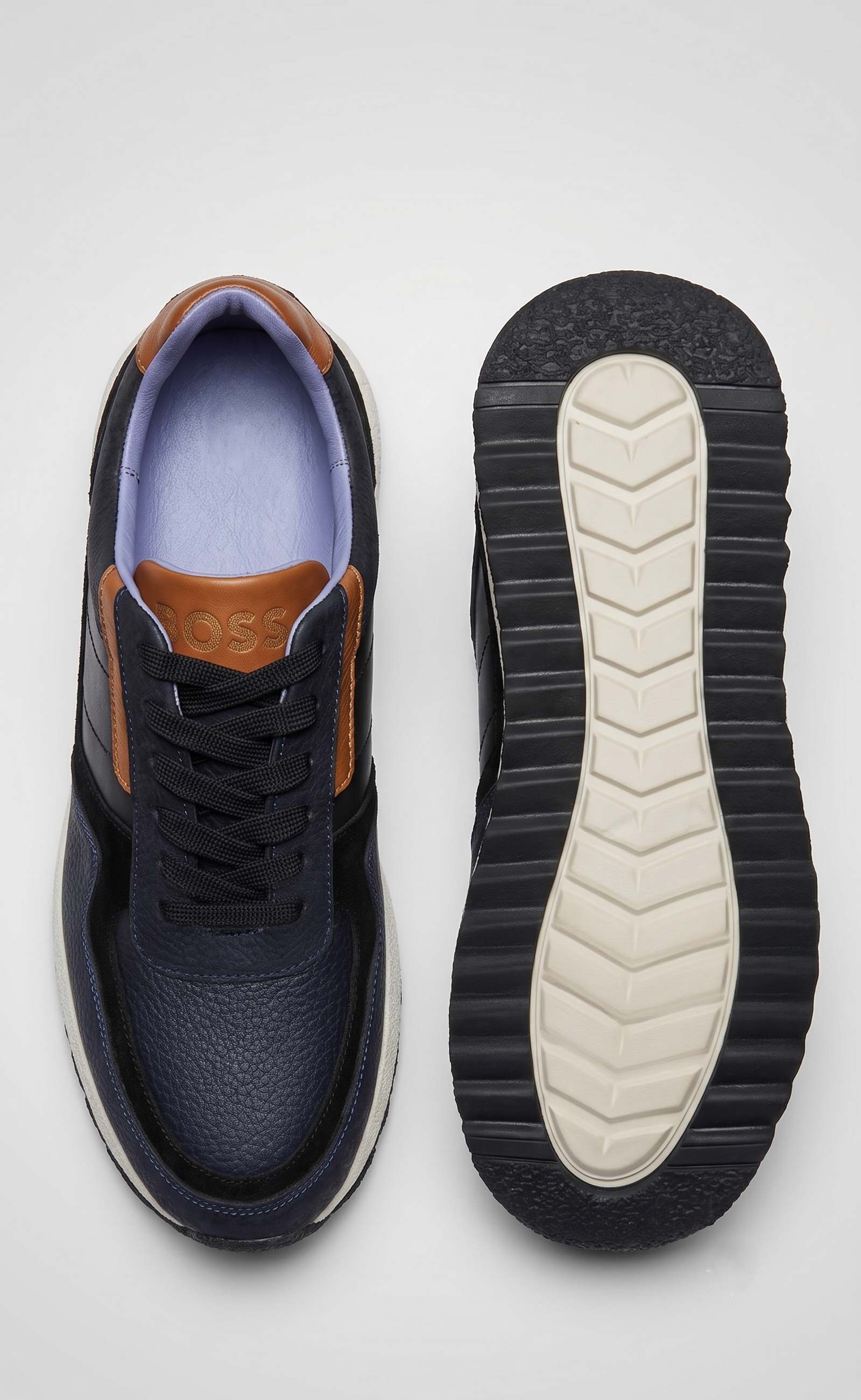 Baskets Citadines en Cuir et Daim