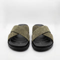 Sandal daim Vert olive