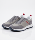 Sneakers en Daim et Mesh Gris & Rouge