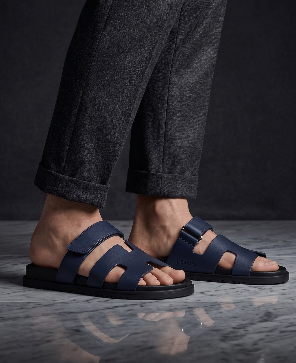 Sandales Estivales  Bleu Nuit