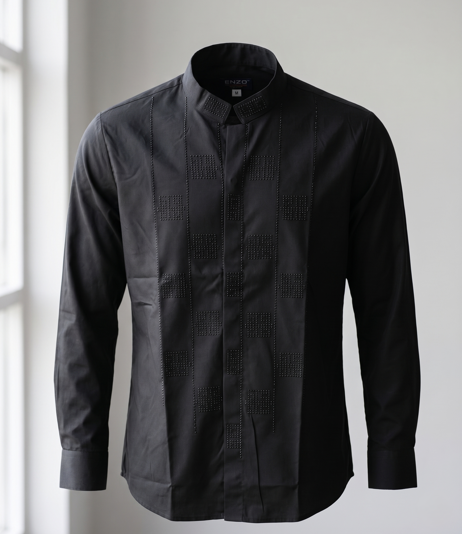 Chemise Col Officier Onyx