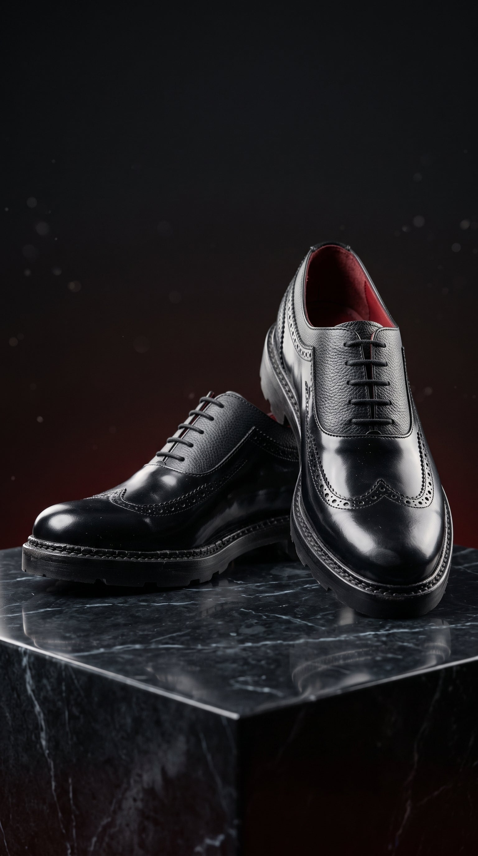 Derbies Brogues Cuir et Vernis