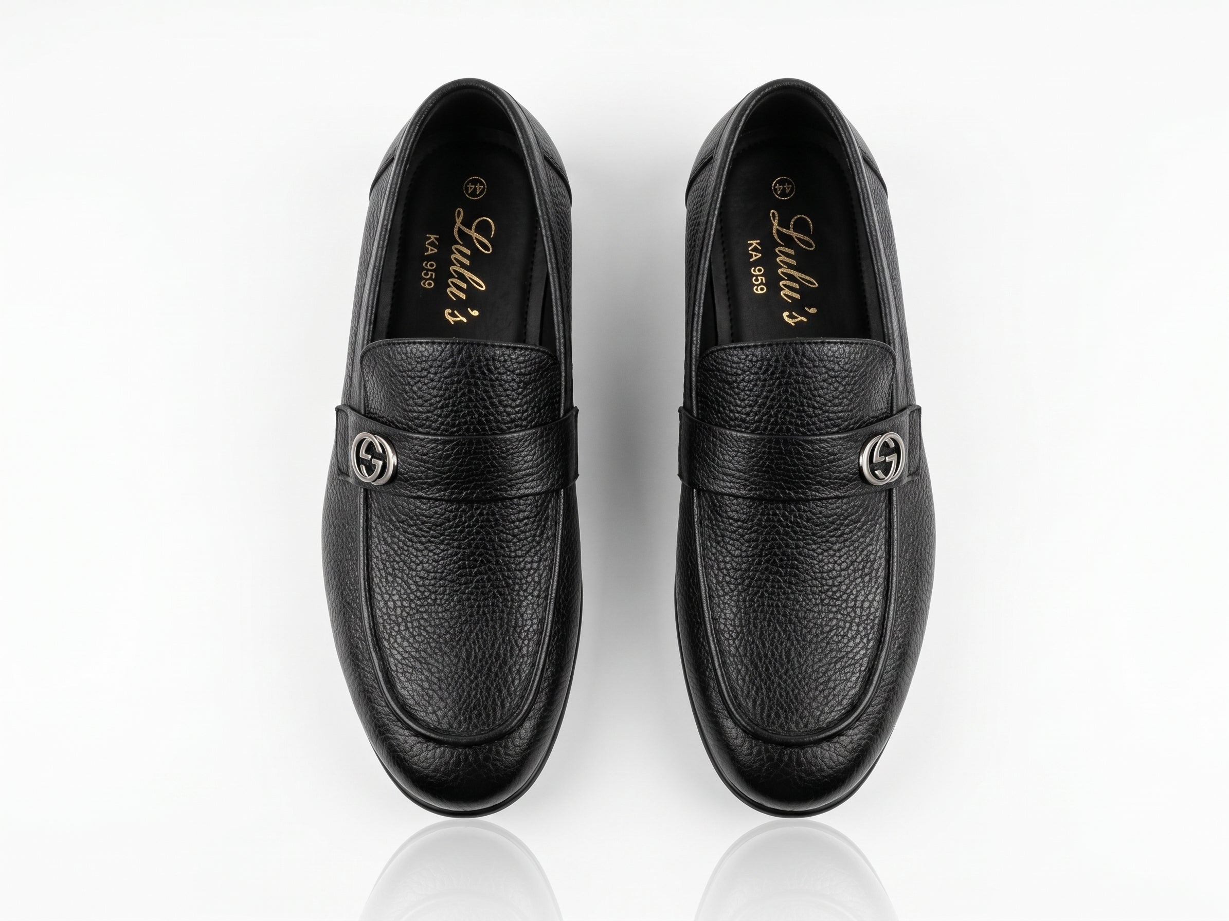 Mocassinen Cuir Grainé Noir