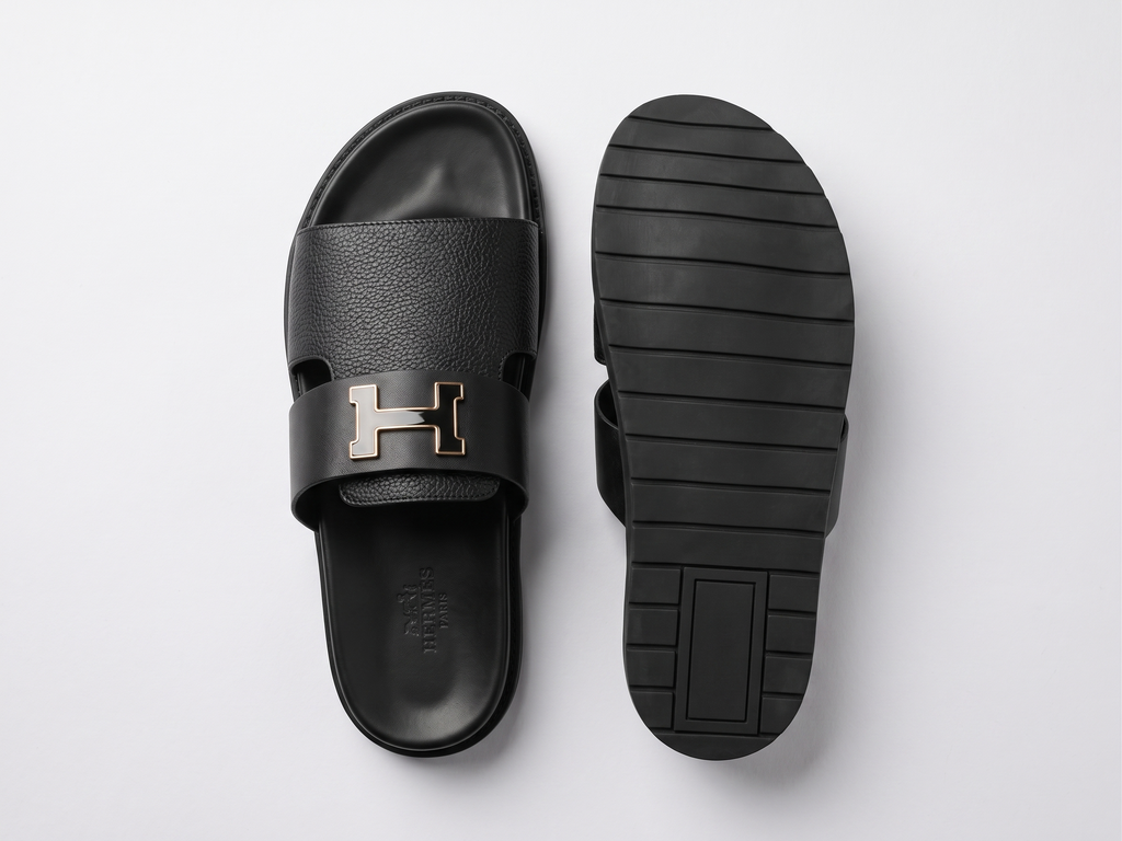 Sandales Premium Bicolores Noir & Noir