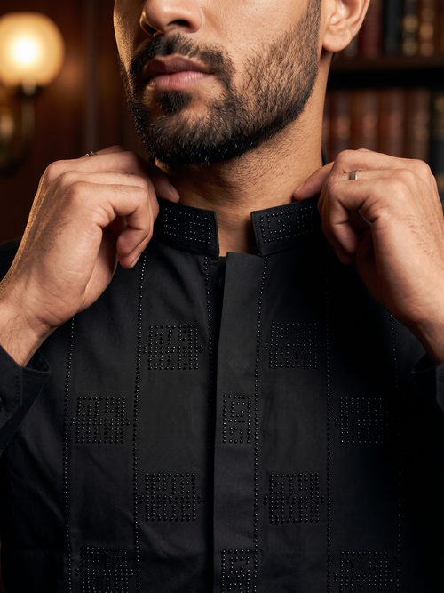 Chemise Col Officier Onyx