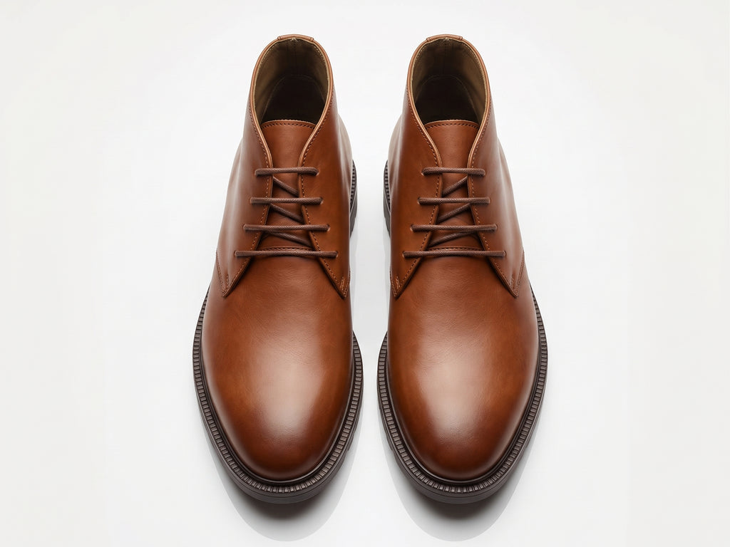 Chaussure Chukka en Cuir Marron