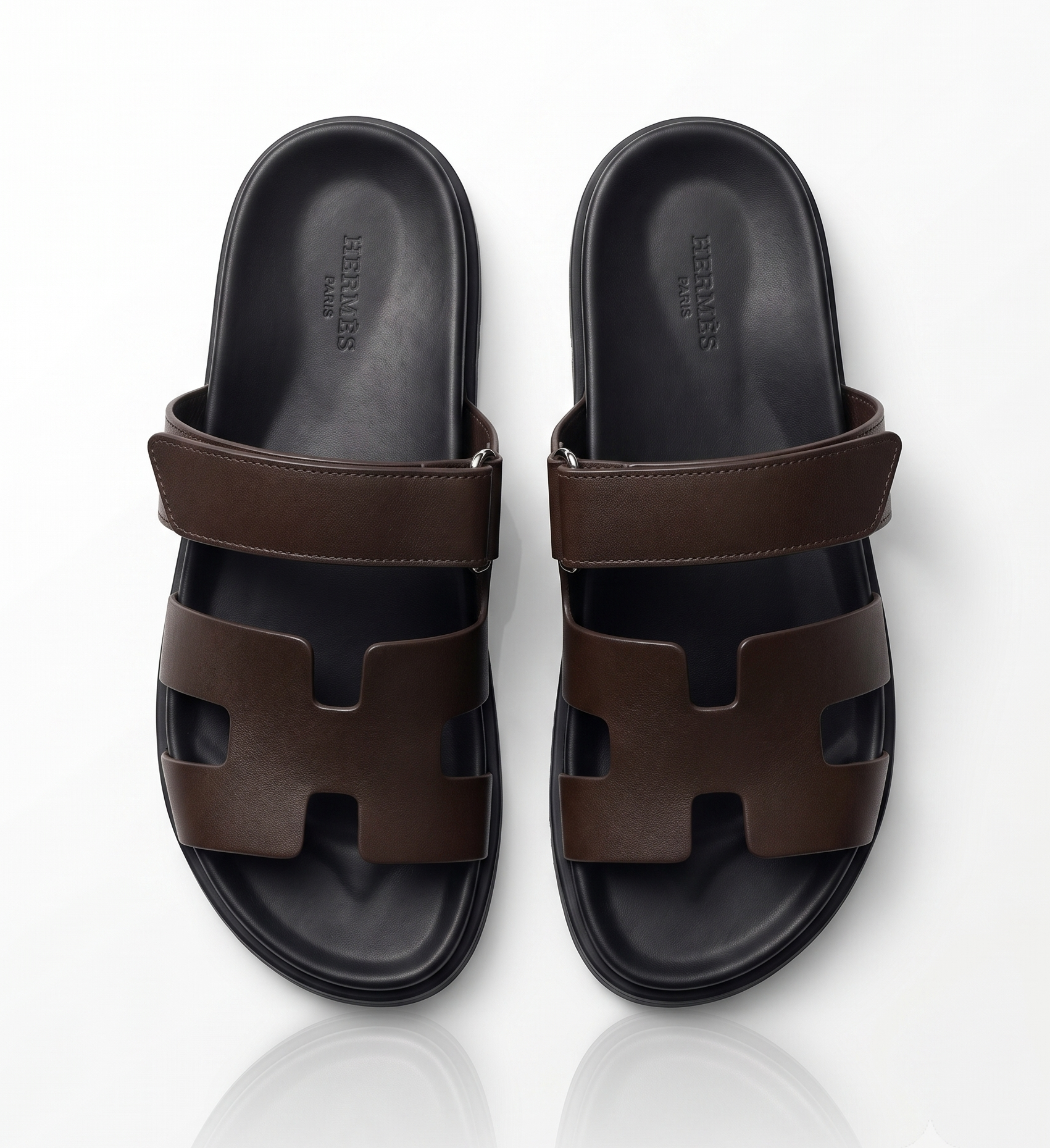 Sandales Premium Cuir Marron Foncé