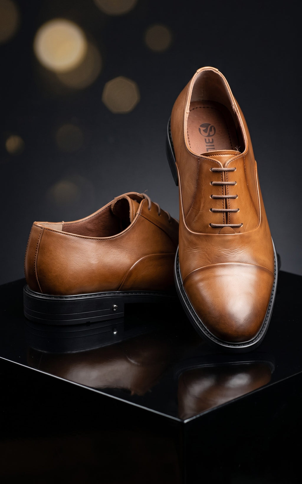 Chaussures en Cuir Marron Clair