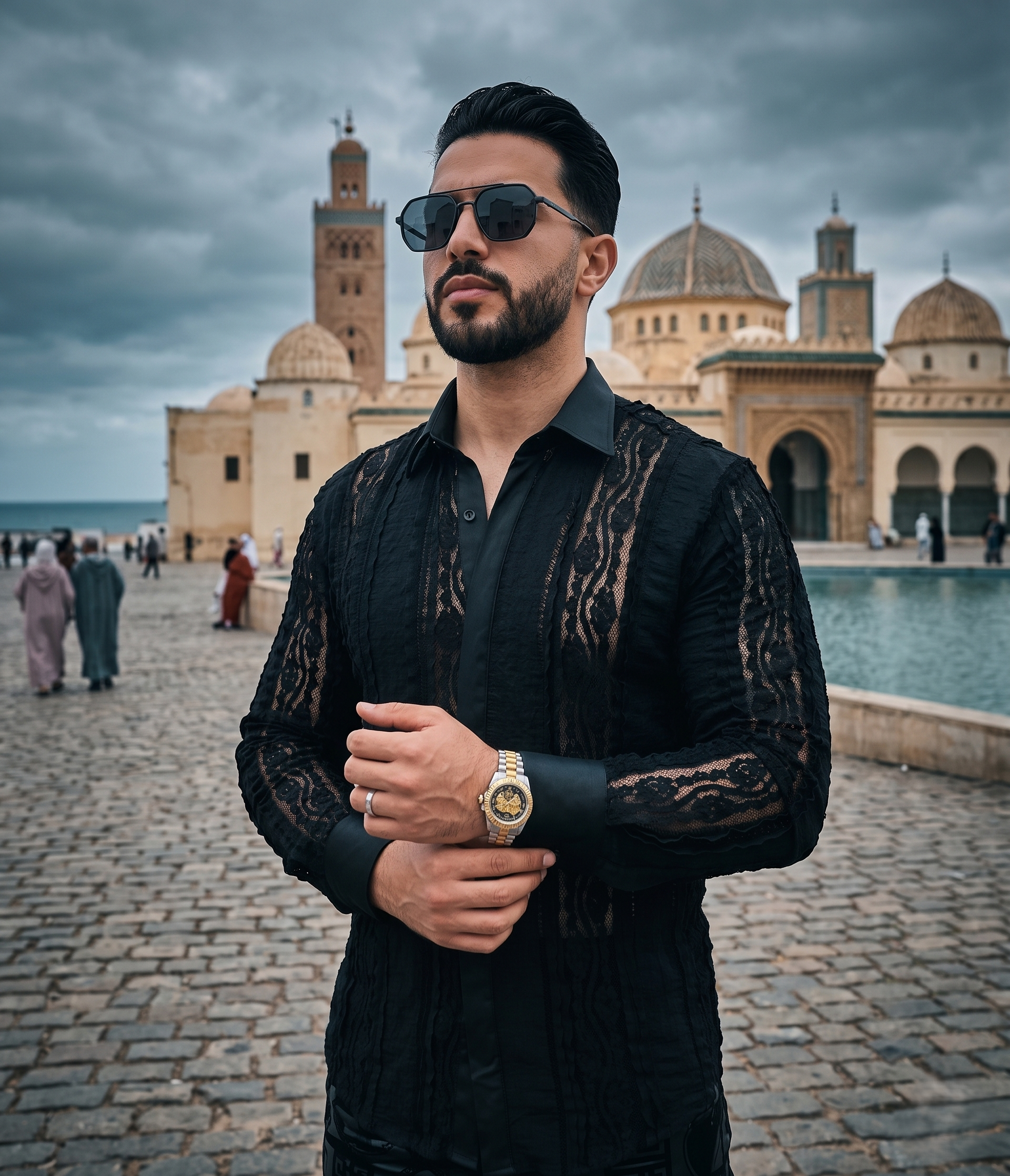 Chemise en Dentelle Noire