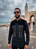 Chemise Noire Édition Prestige à Ornements Dorés