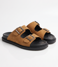 Sandales Camel Premium à Double Boucle