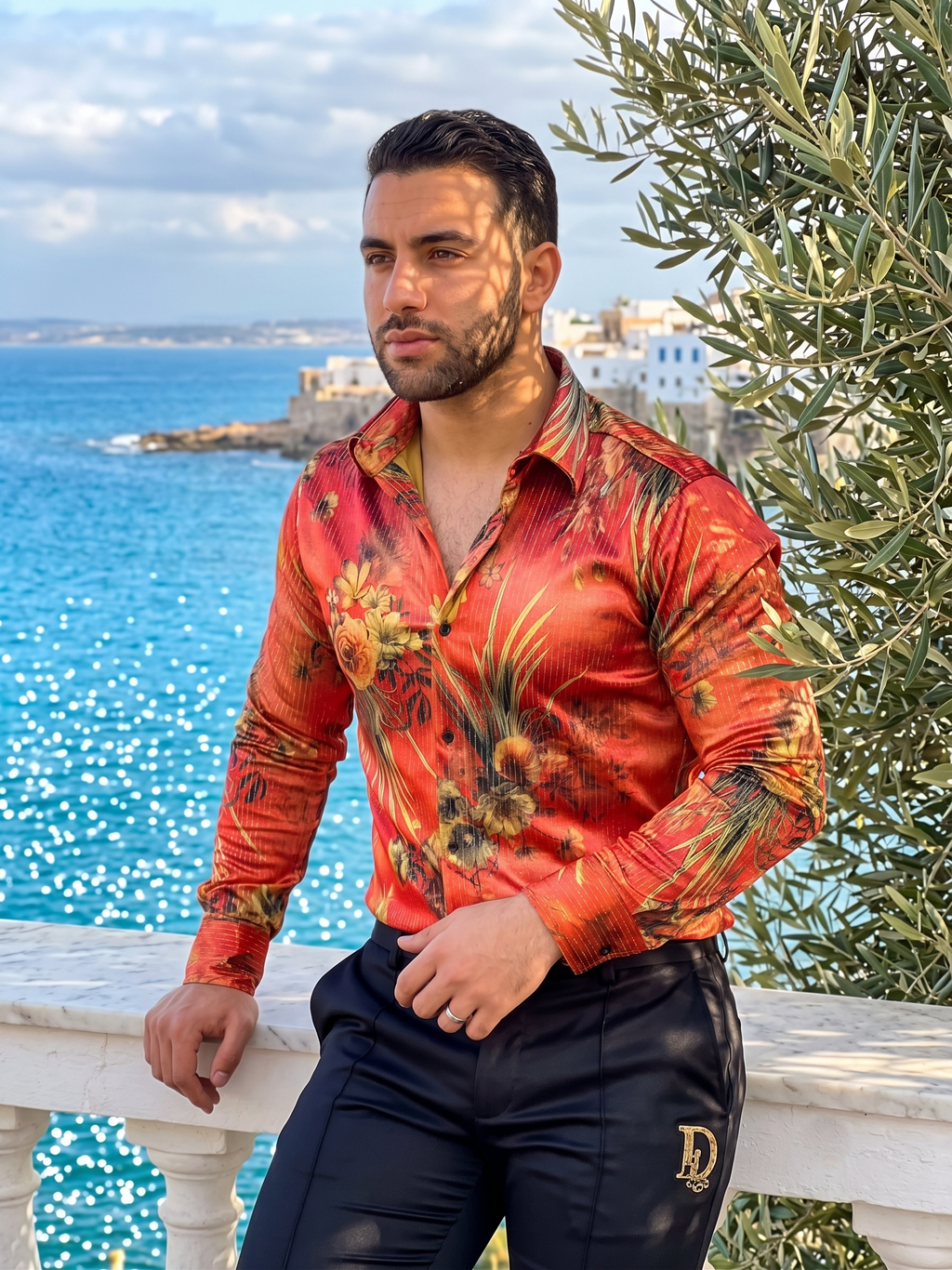 Chemise en Soie Floral