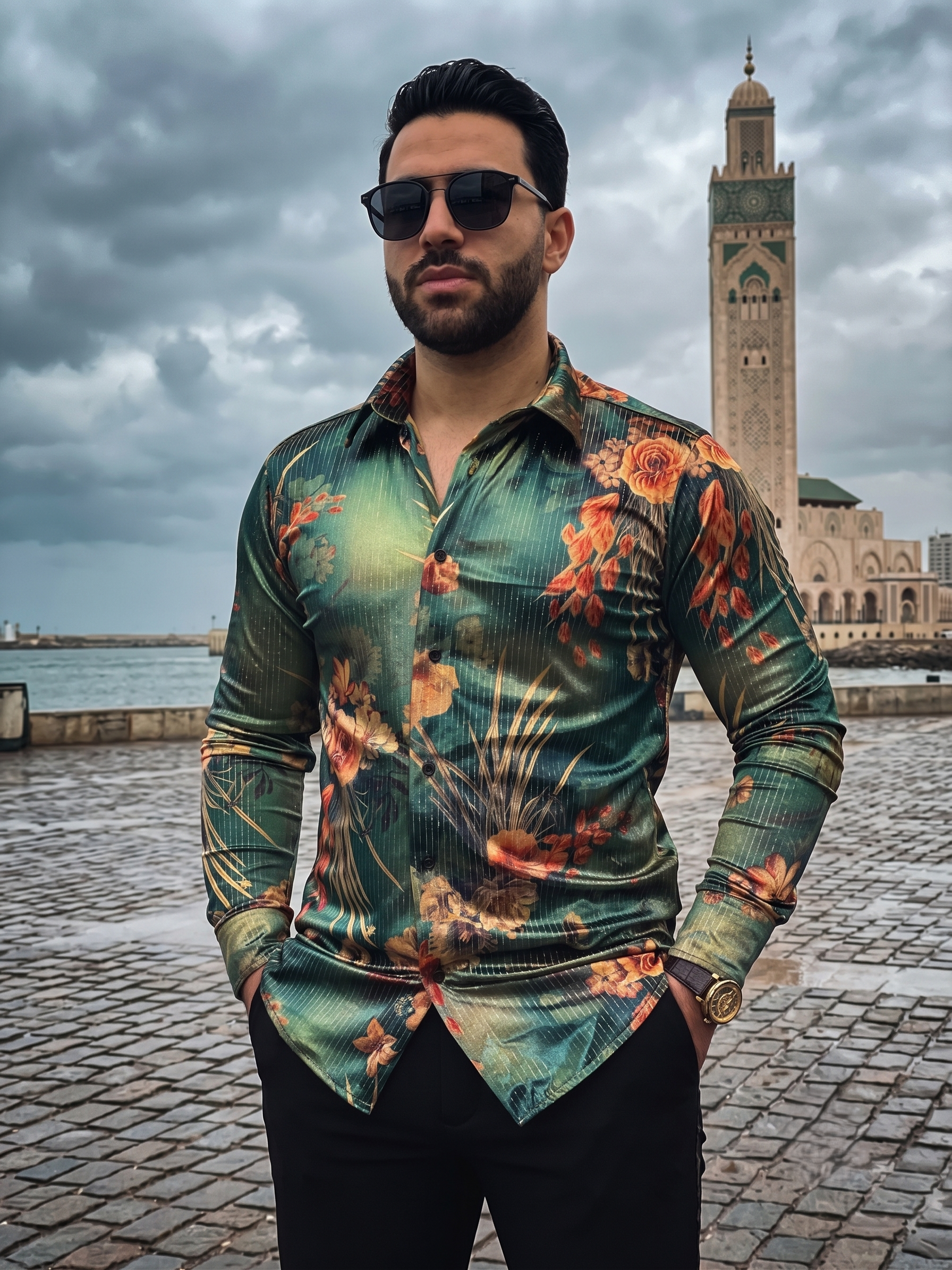 Chemise Botanique Émeraude
