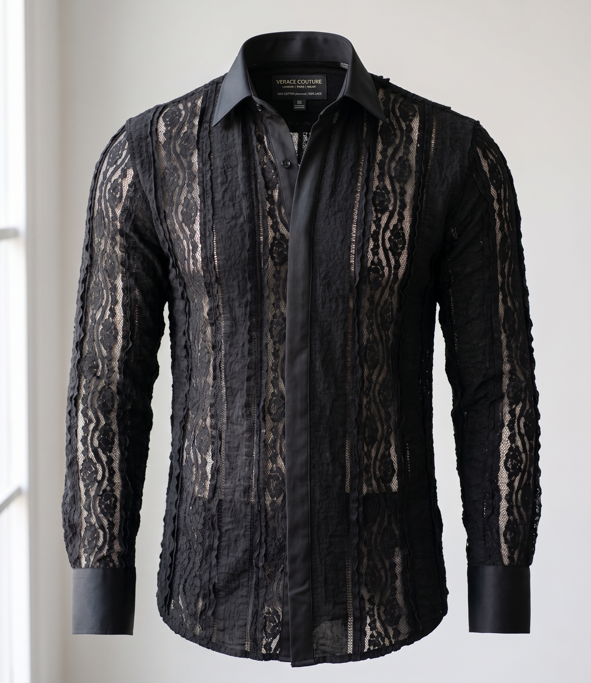 Chemise en Dentelle Noire