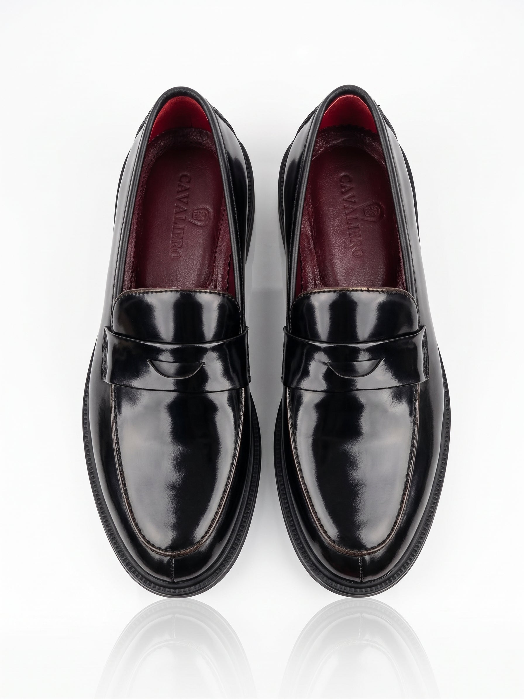 Mocassins Chunky en Cuir Noir
