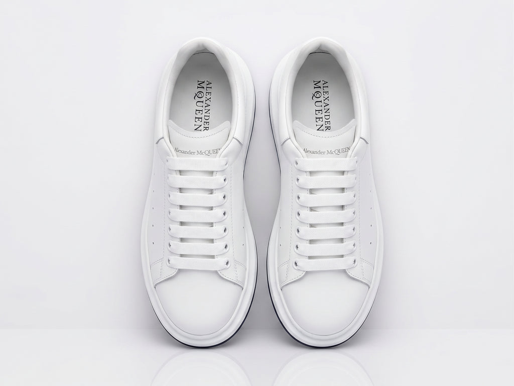 Baskets Oversize en Cuir Blanc
