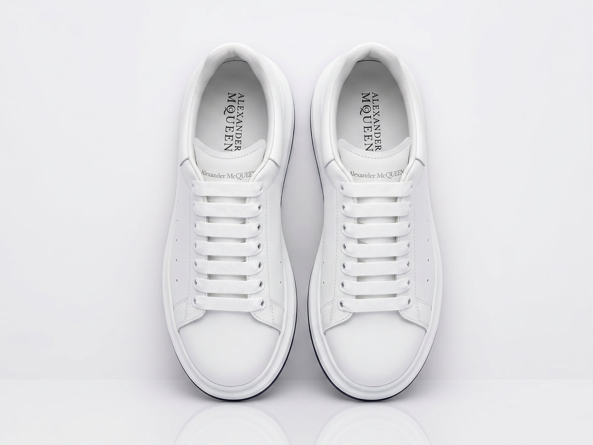 Baskets Oversize en Cuir Blanc