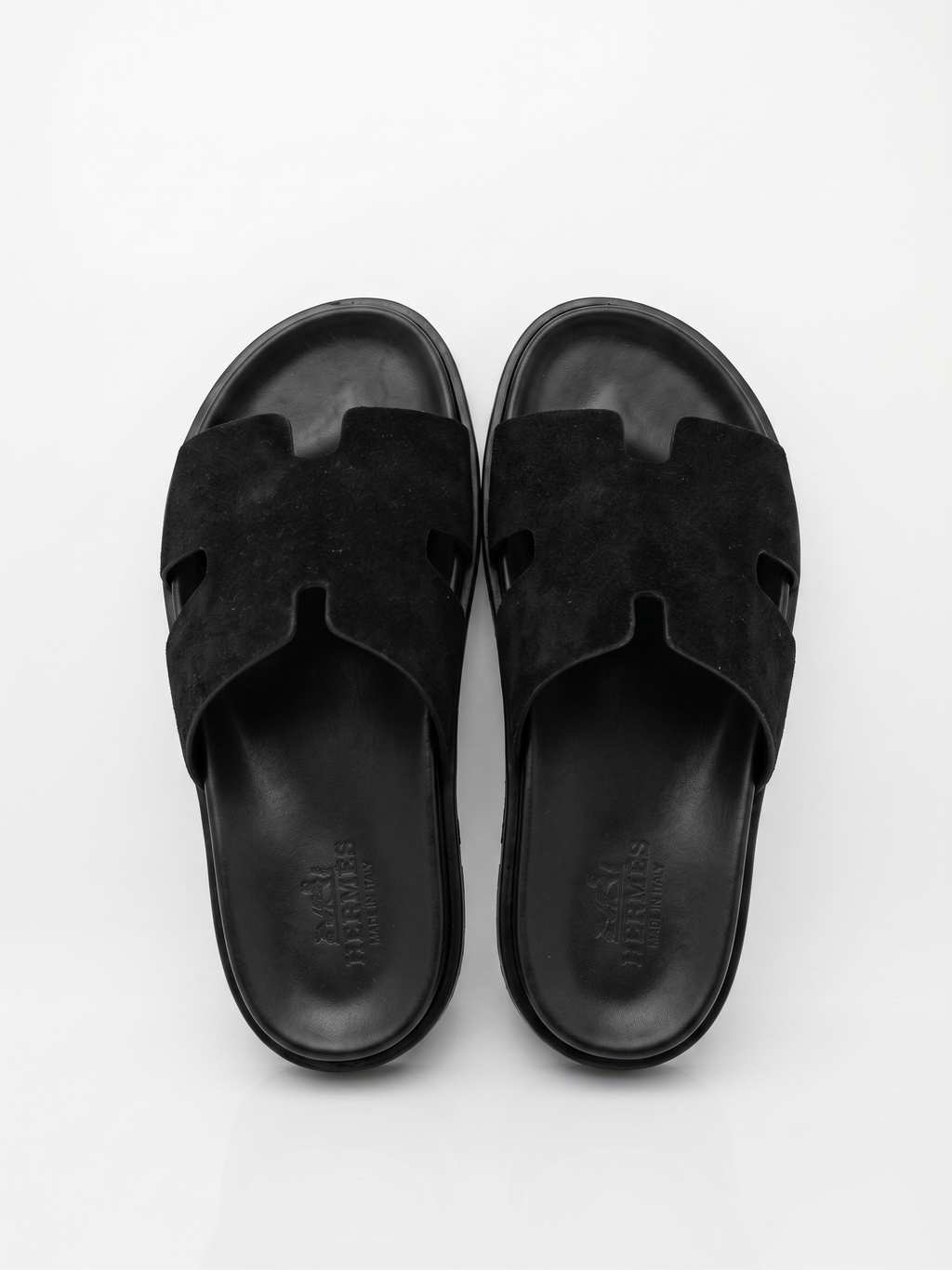 Sandales premium en Noir Intense