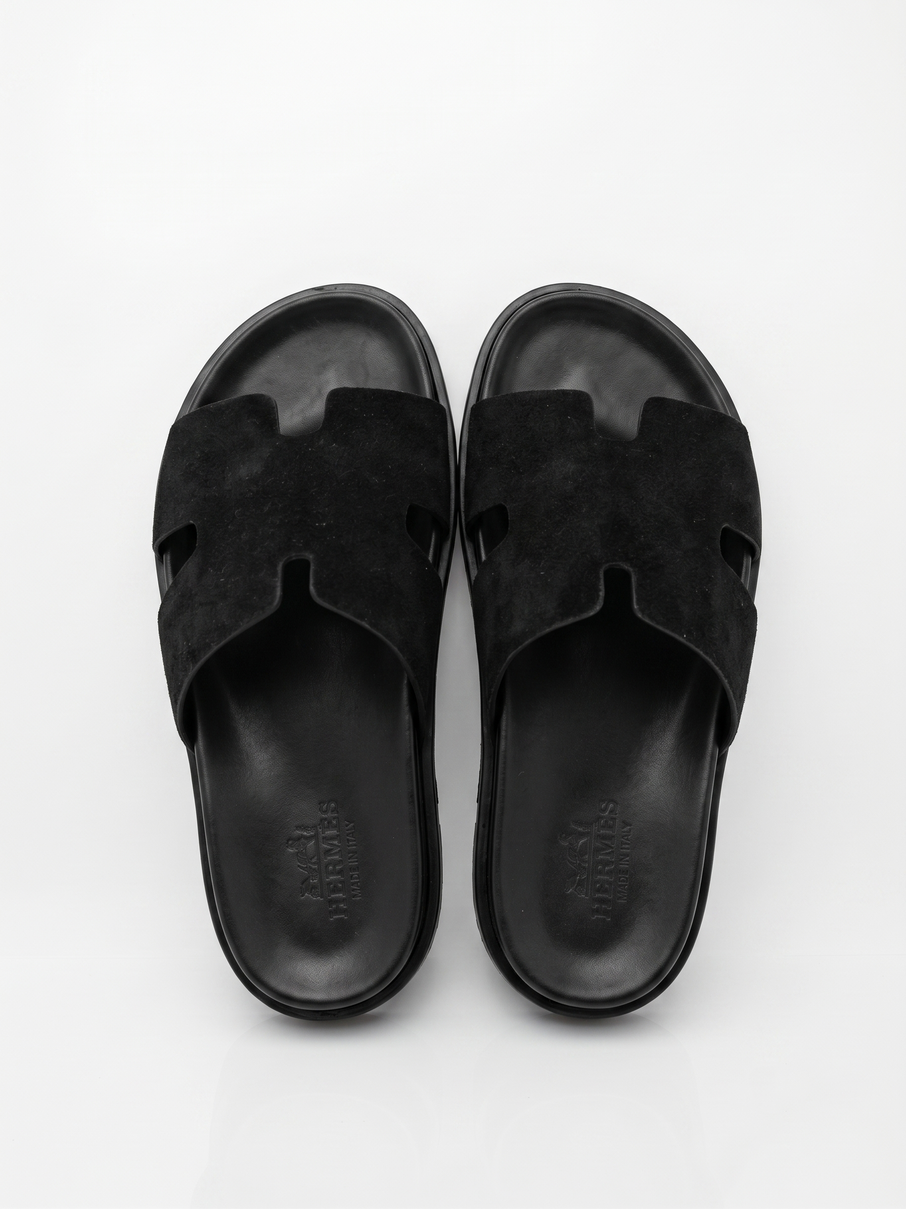 Sandales premium en Noir Intense