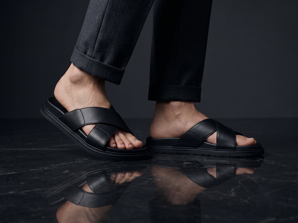 Sandales Minimaliste à Brides Croisées