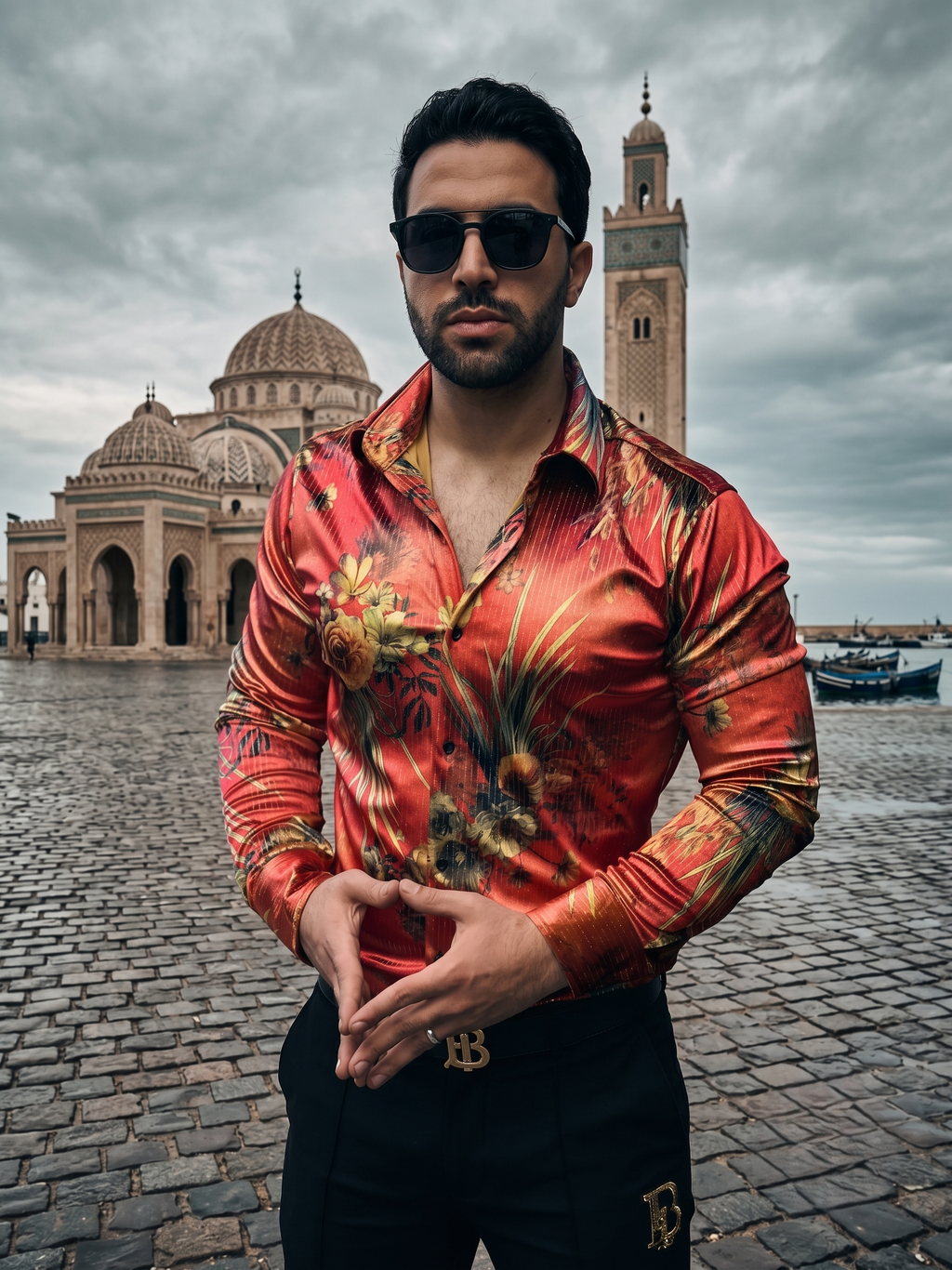 Chemise en Soie Floral