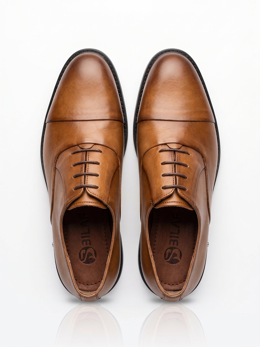 Chaussures en Cuir Marron Clair