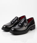 Mocassins Chunky en Cuir Noir