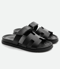 Sandales Minimalistes en Cuir Noir