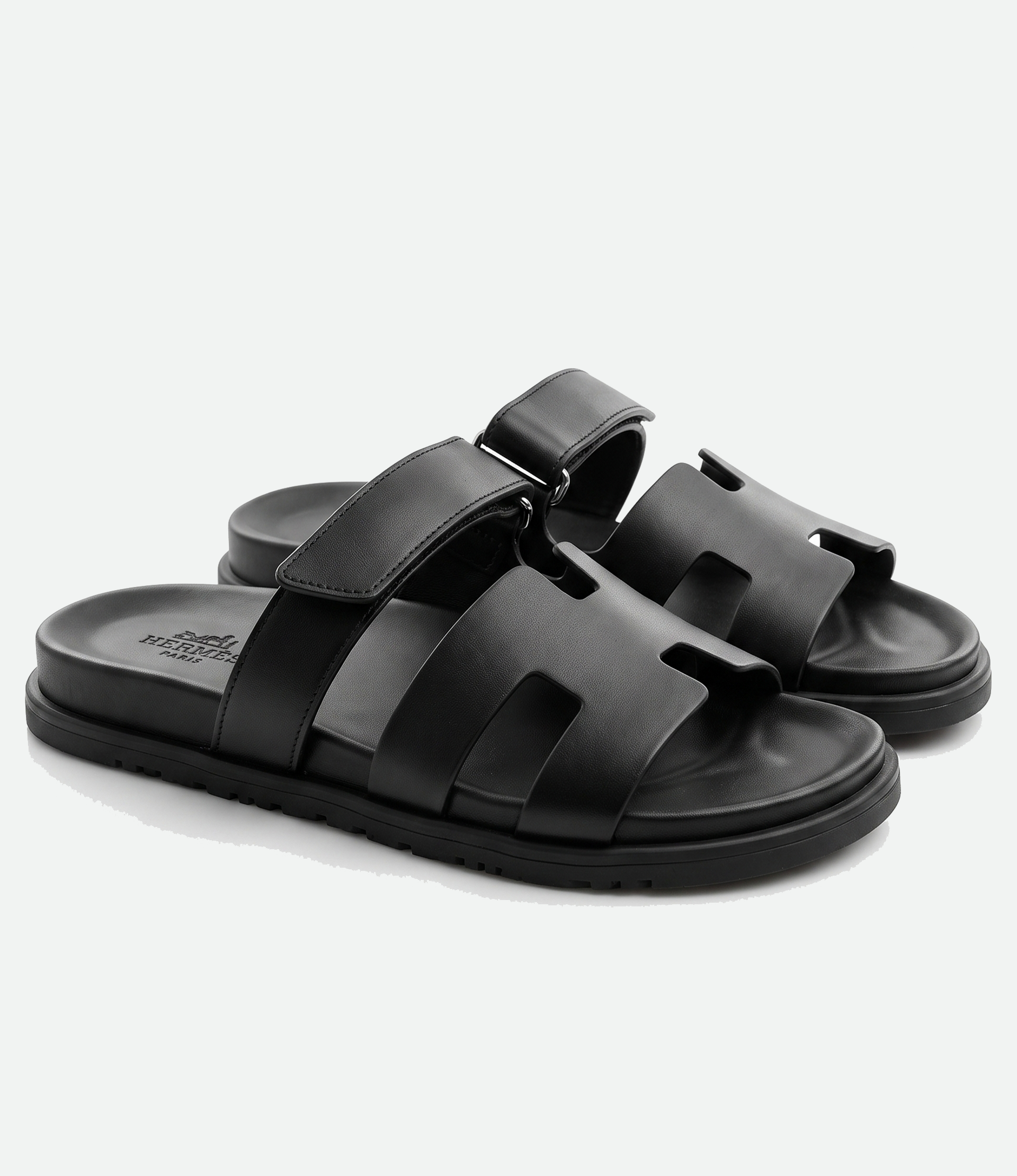 Sandales Minimalistes en Cuir Noir