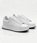 Baskets Oversize en Cuir Blanc
