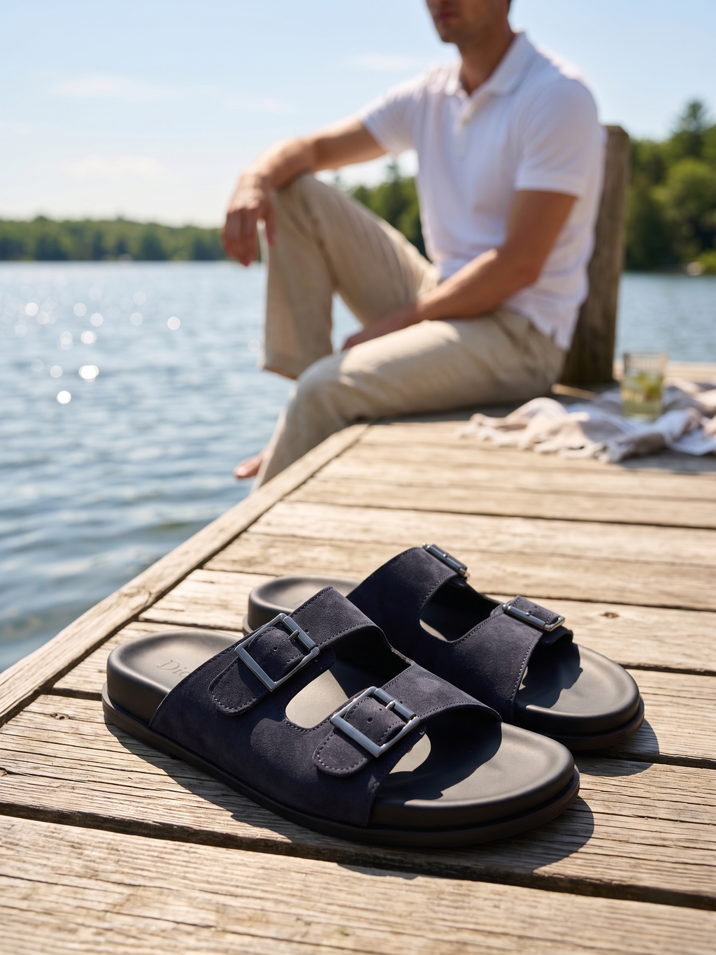 Sandal Bleu Marine